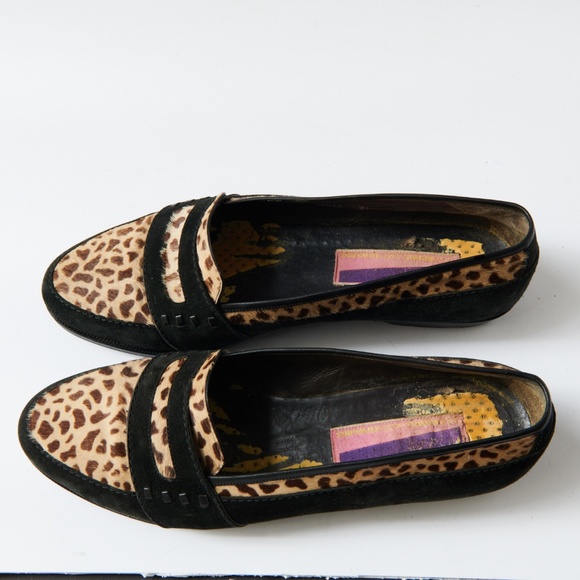 80s - SUSAN BENNIS - WARREN EDWARDS - Loafer - Men\'s - 10.5 - Bk Suede